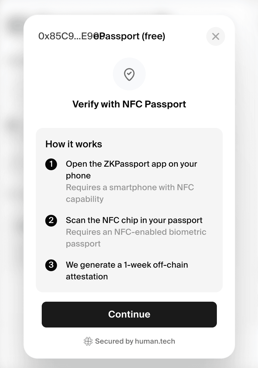 NFC Passport verification flow